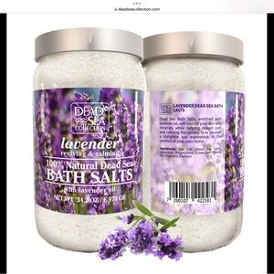Lavender Bath Salts with Natural Dead Sea Minerals with Lavender Oil. Healing!
